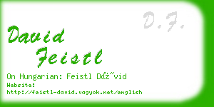 david feistl business card